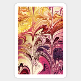 swirly colourful pattern Sticker